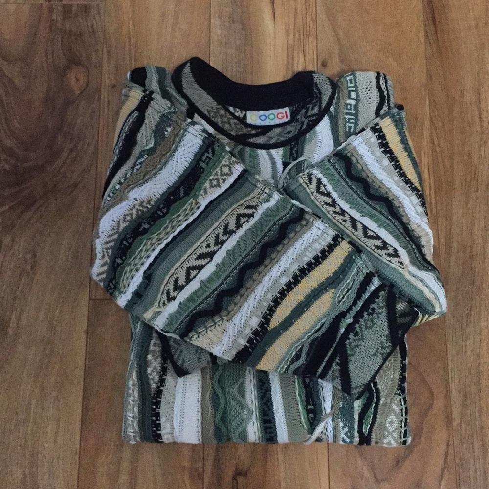 Coogi sweater 25 l “22 w to shoulder 18 sleeve